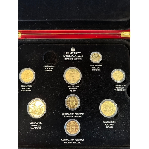 712 - Diamond Edition of Emblem Series of Pre-decimal and decimal coins in case with three removeable tray... 