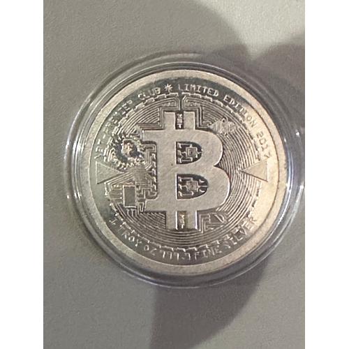 1 - Bitcoin 2017 Limited Edition 999.9 Silver token ('Coin')