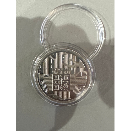 1 - Bitcoin 2017 Limited Edition 999.9 Silver token ('Coin')