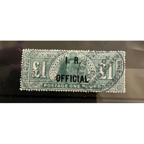 194 - I.R. OFFICIAL 1902/04 KEVII overprinted stamp Facsimile / Replica / Forgery ( original SGO27 would h... 