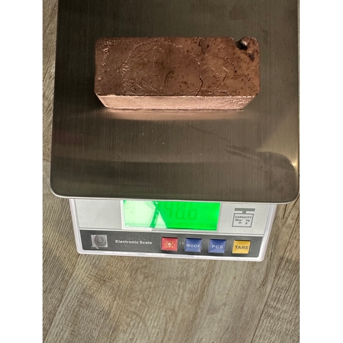 530 - COPPER ingot / bullion / bar, for craft or speculative / investment