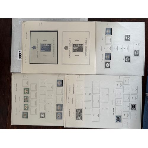 97 - SAN MARINO 1897-1939 mint & used stamps mainly Postage due stamps.