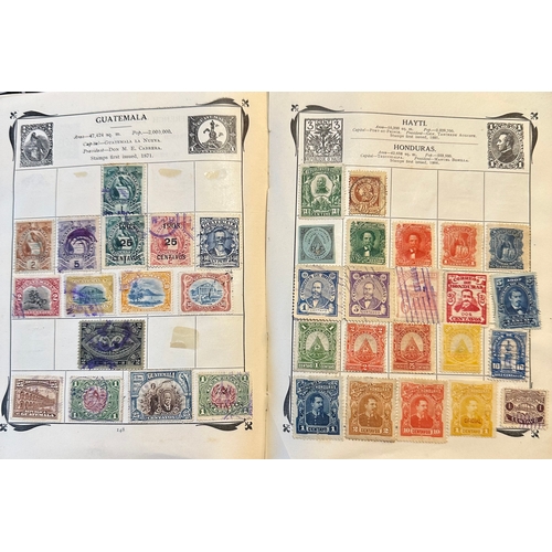 151 - Antique Stanley Gibbons Improved stamp Album from 1916 including QV, KE, KG GB and Commonwealth stam... 