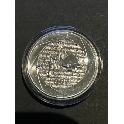 156 - 1 x James Bond 007 Silver Coin 1oz, 2024 KCIII, 0.999 fineness £2 by The Royal Mint, Limited Edition... 