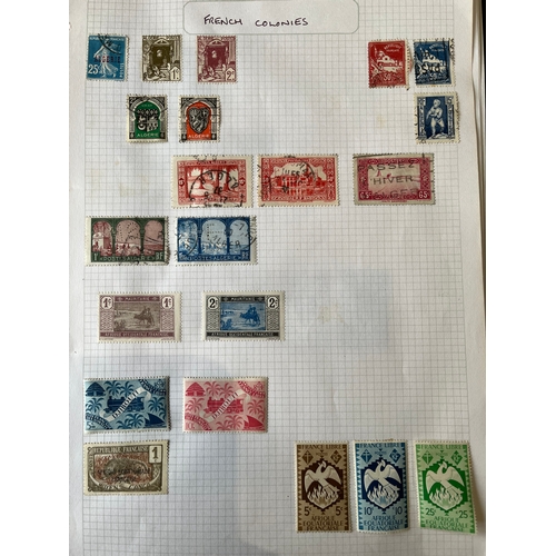 434 - French Colonies mint and used including blocks of stamps, Algerie perfins noted, overprints