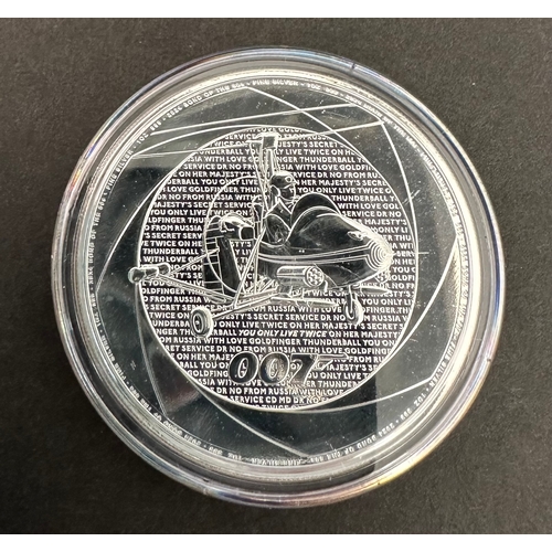 700 - James Bond 007 Fine silver coin, KCIII, encapsulated