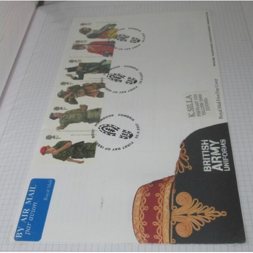 709 - UK GB QEII First day covers (260) collection of commemorative stamps and mini sheets on FDC from 198... 