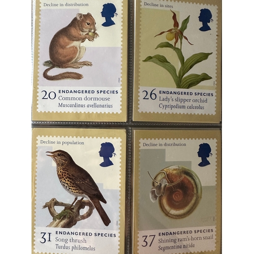 713 - GB Royal Mail PHQ post cards in an album, approx. 25 sets plus a few others c.137 in total, mint and... 