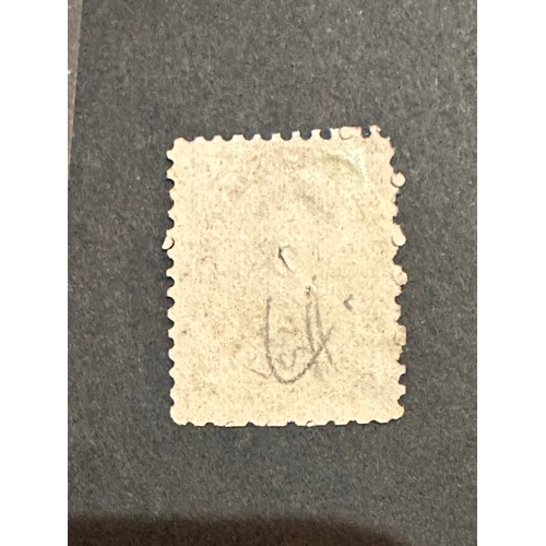 762 - rare Canada 1859 brown 10c stamp, appears to have broken pin perfs