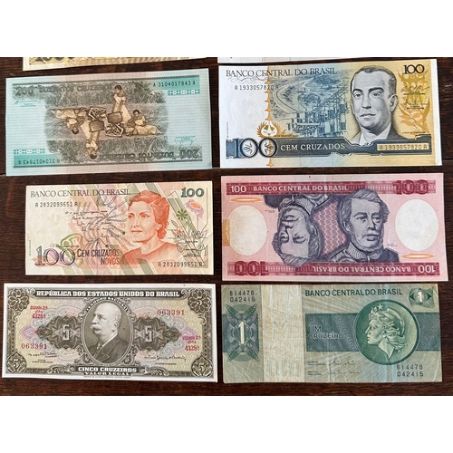 131 - Brasil bank notes (12) circulated and uncirculated