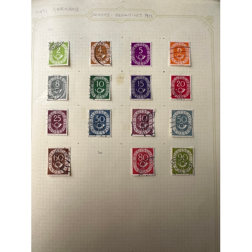 141 - GERMANY 1880 - 1973 mint and used collection of stamps on album pages with most interest in post 194... 