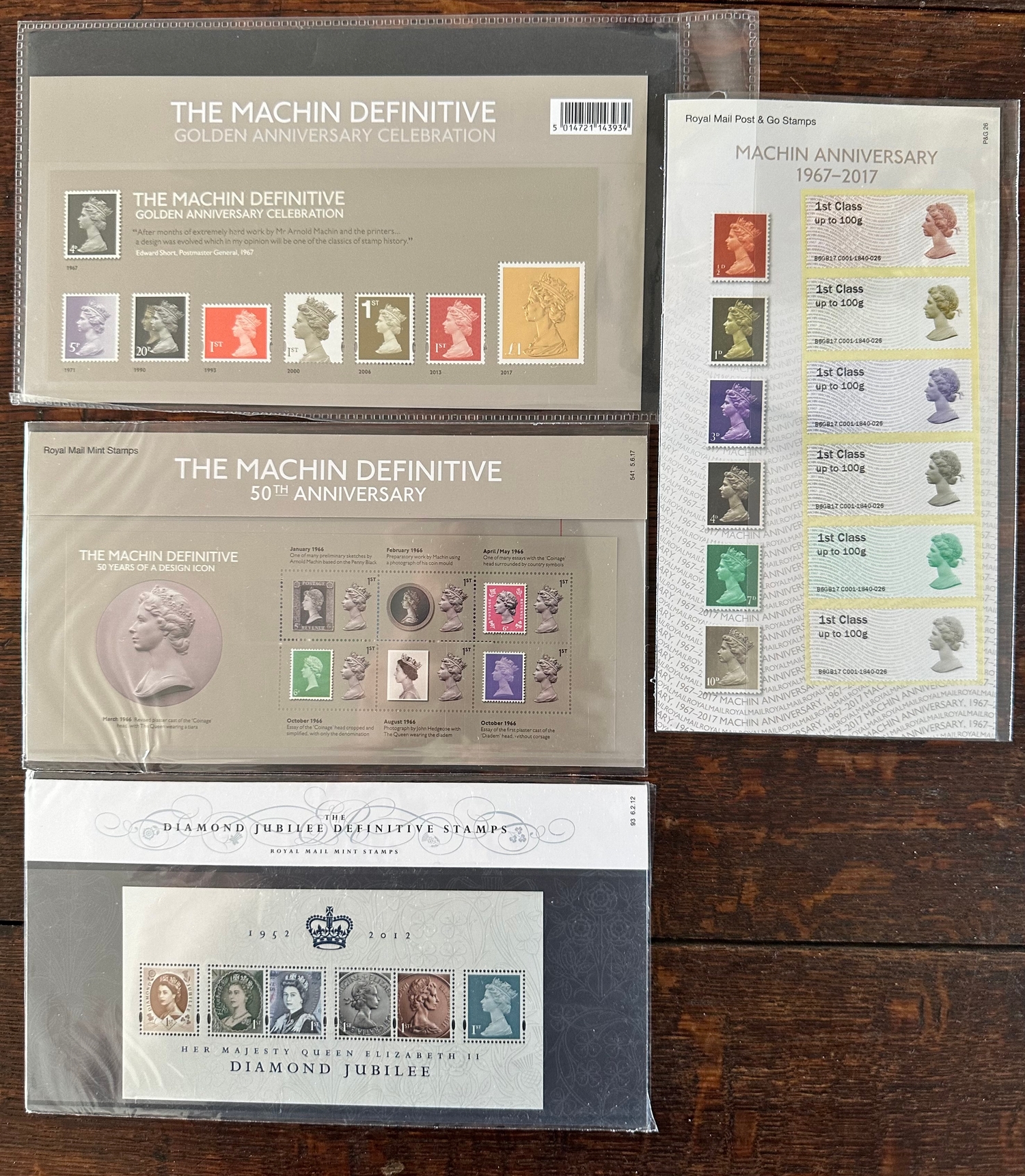 UK GB Machin Definitive Anniversary Presentation Packs including and ...