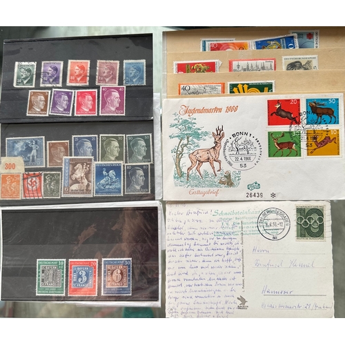 GERMANY mint and used stamps etc. a good number inc. Hitler reign ...