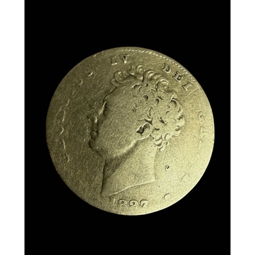 2 - KEVII 1908 and KGIV 1827 22k gold sovereign coins 8g