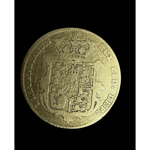 2 - KEVII 1908 and KGIV 1827 22k gold sovereign coins 8g