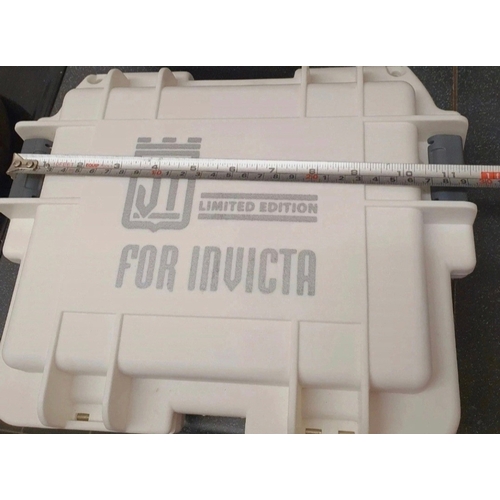 26 - INVICTA Rare Jason Taylor Limited Edition gents wrist watch in tough plastic 3 slot INVICTA hard wat... 