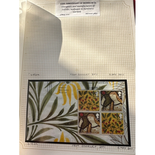 138 - Small collection of used GB stamps and mini sheets ( some part )  including sets / part sets, Presti... 