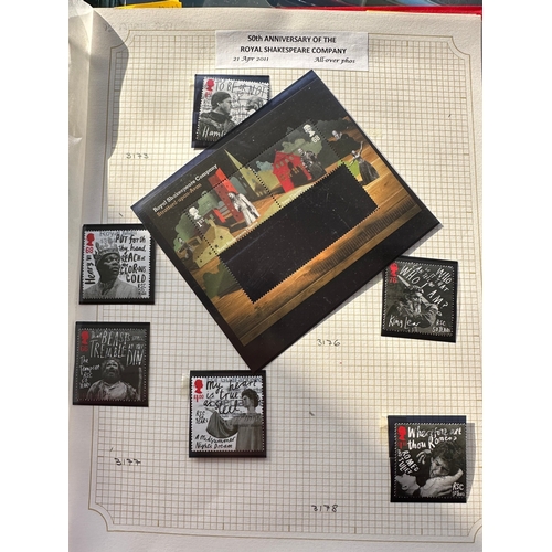 138 - Small collection of used GB stamps and mini sheets ( some part )  including sets / part sets, Presti... 