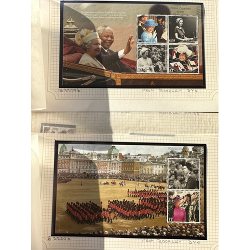 138 - Small collection of used GB stamps and mini sheets ( some part )  including sets / part sets, Presti... 