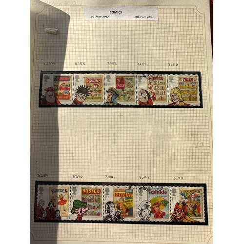 138 - Small collection of used GB stamps and mini sheets ( some part )  including sets / part sets, Presti... 