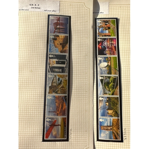 138 - Small collection of used GB stamps and mini sheets ( some part )  including sets / part sets, Presti... 