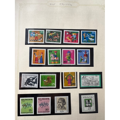 141 - GERMANY 1880 - 1973 mint and used collection of stamps on album pages with most interest in post 194... 