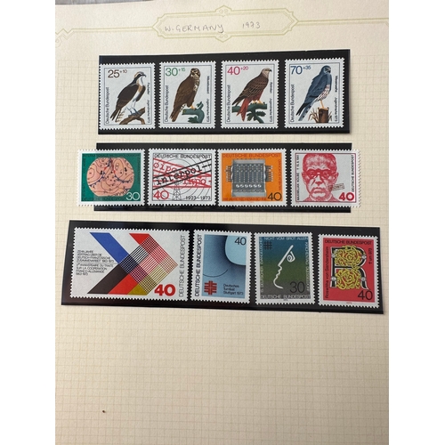 141 - GERMANY 1880 - 1973 mint and used collection of stamps on album pages with most interest in post 194... 