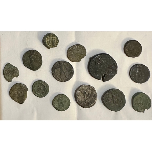 106 - Ancient Roman / Medieval / Celtic coins interesting small collection, unidentified