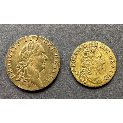 two GB George IV tokens ( 'coins' ) 1788 and 1790