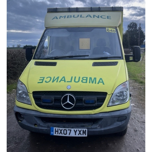 5 - ex AMBULANCE, Automatic Marcedes Sprinter van, 2148cc Diesel. Mot 26/07/2026. Would make a great cam... 