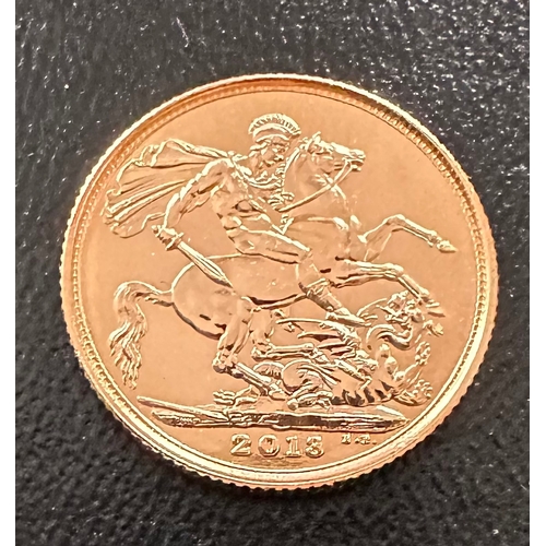 9 - 2013 bullion sovereign approx 8g