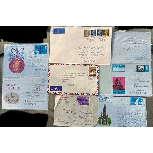 27 - AUSTRALIA  FDC and other Air Letter military interest Air Mail from Salisbury and Germany etc to var... 