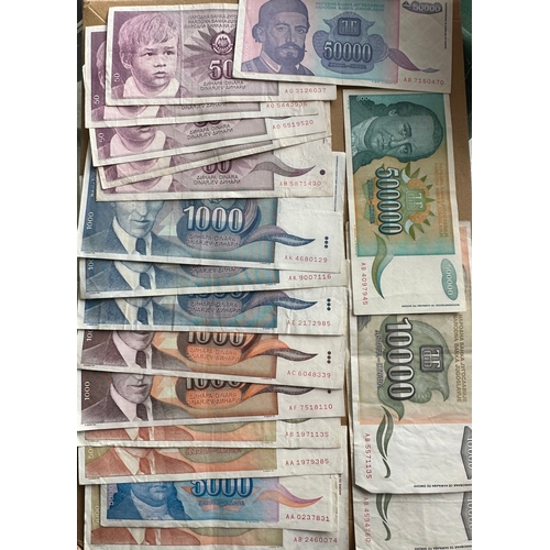 48 - c.17 Jugoslav banknotes, circulated