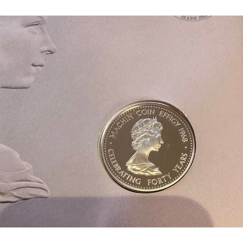 997 - Arnold MACHIN 40th year of Coin Effigy 1968-2008 commemorative coin / medal cover FDC