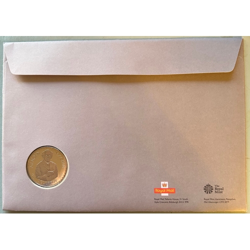 997 - Arnold MACHIN 40th year of Coin Effigy 1968-2008 commemorative coin / medal cover FDC