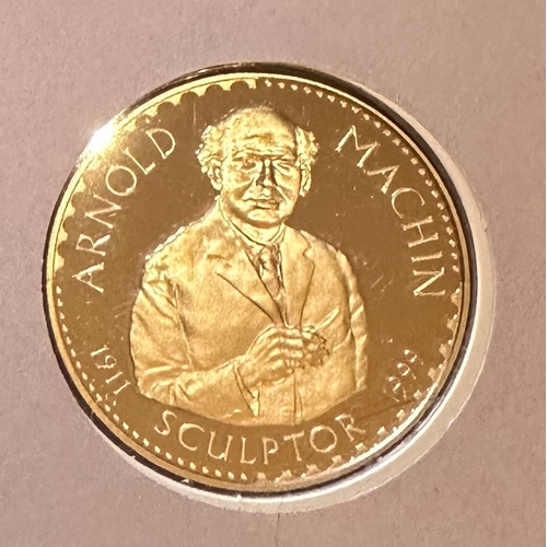 997 - Arnold MACHIN 40th year of Coin Effigy 1968-2008 commemorative coin / medal cover FDC