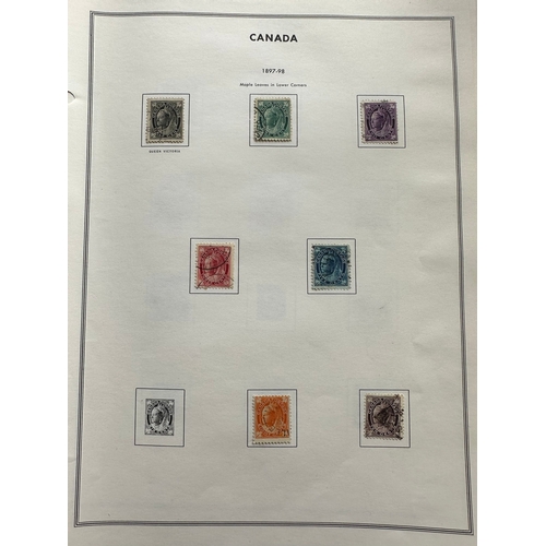 449 - CANADA mainly used stamps in Harris loose leaf stamp album from 1897 QV,  to 1977. inc. mid century ... 
