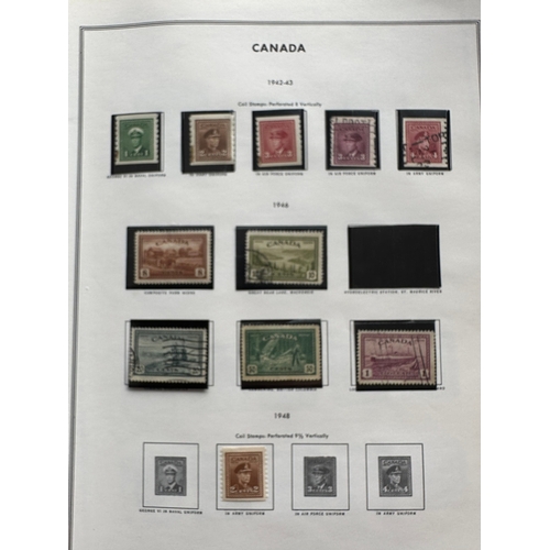 449 - CANADA mainly used stamps in Harris loose leaf stamp album from 1897 QV,  to 1977. inc. mid century ... 
