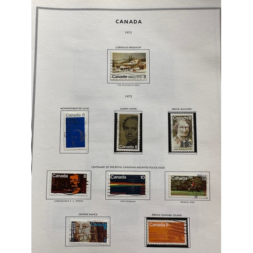449 - CANADA mainly used stamps in Harris loose leaf stamp album from 1897 QV,  to 1977. inc. mid century ... 