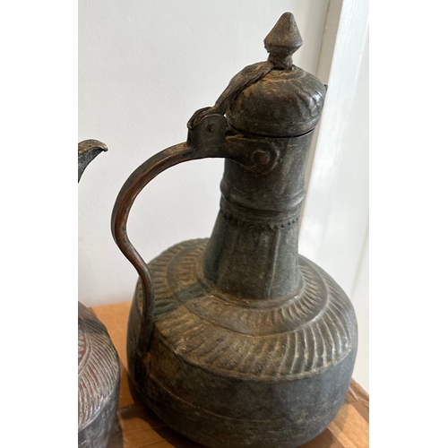 374 - Dallah / Ibrik ( copper Ewer )Arabic / Turkish 19th century (or possibly earlier ) originally from A... 