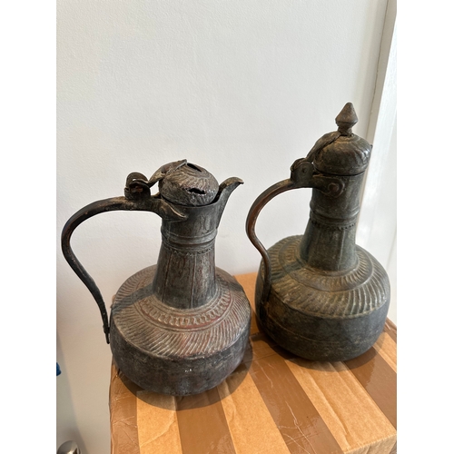 374 - Dallah / Ibrik ( copper Ewer )Arabic / Turkish 19th century (or possibly earlier ) originally from A... 