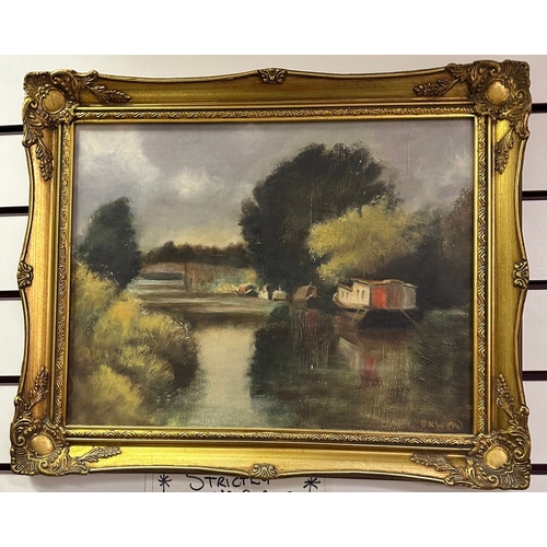 407 - Oil painting in gilt frame