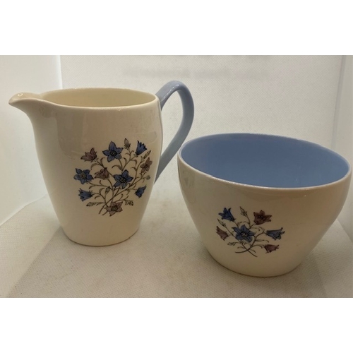 444 - COPELAND SPODE Hamilton ceramic sugar bowl and cream jug