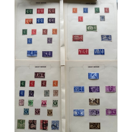 543 - GB KG VI mint and used stamps selection / sets inc high value / large format