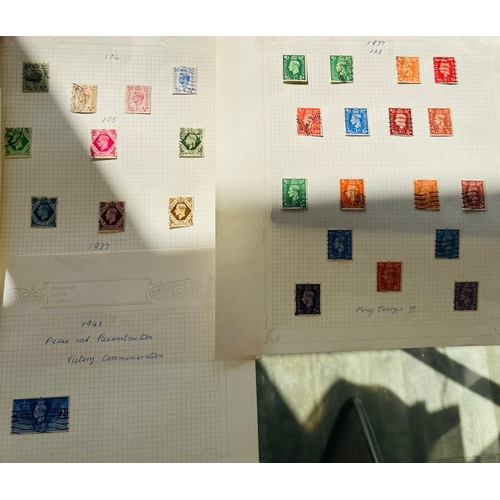 562 - GB KGV, KGVI used stamps selection inc broken control pair D38