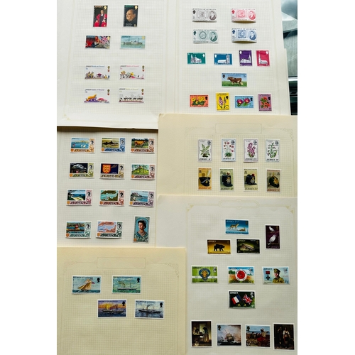 582 - CHANNEL ISLANDS mint stamp selection, Guernsey and Jersey earlier QEII inc pre-decimal