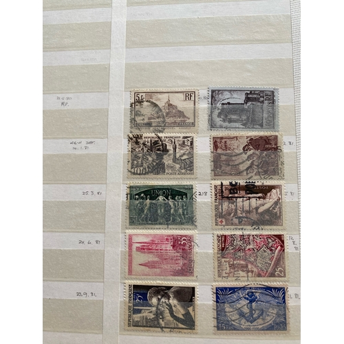 627 - FRANCE stamp album / dealer stock book with mint and used sets of stamps, single stamp examples from... 