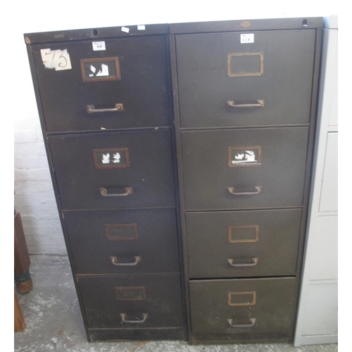 508 - Two similar metal four drawer filing cabinets. (2)
(B.P. 24% incl. VAT)