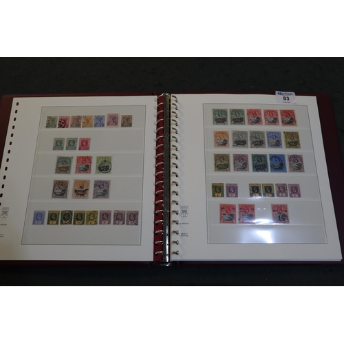 83 - St Helena Queen Victoria to King George VI, mint and used selection on pages in Lindner boxed album,... 