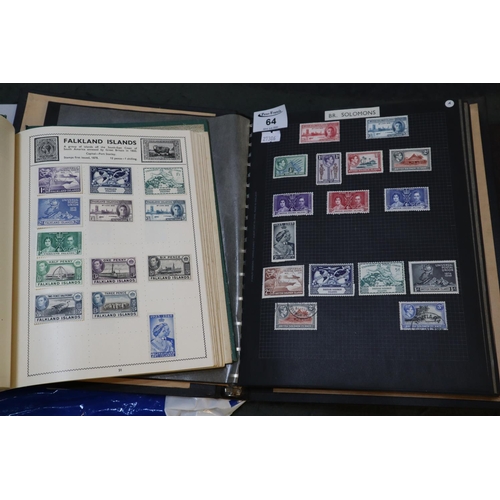 64 - All World collection of stamps in albums and on pages. Many 100s.
(B.P. 24% incl. VAT)